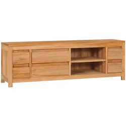 TV-Schrank 120x30x40 cm Massivholz Teak