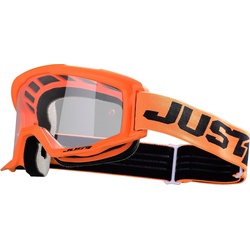 Just1 Vitro Motocross Brille, schwarz-orange für Männer