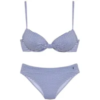 s.Oliver Bügel-Bikini Damen Blau/Weiß 36 Cup C