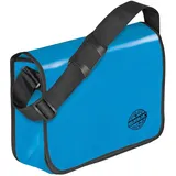 Veloflex 7000351 - Umhängetasche Velocolor, aus LKW-Plane, mit Handyfach, 2 Stiftfächern und Einsteckfach, blau, 1 Stück