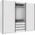WIMEX Schwebetürenschrank Magic by fresh to go 300 x 236 x 65 cm Weiß
