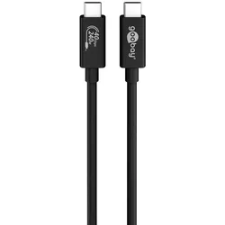 Goobay Sync & Charge USB-C Kabel, USB4 Gen 3x2, 240 W, 0,7 m, 0,7 m, USB C, USB