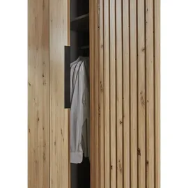 WIMEX Drehtürenschrank »Andorra by fresh to go« Mit 3D-Leisten für Akustikpaneel-Optik braun