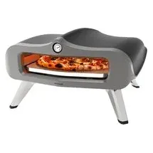 rachs kochwerk Gas-Pizzaofen silber Edelstahl B/H/L/D: ca. 61,5x32x70,5x55 cm - 34 - Schwarz/Silber
