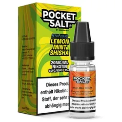 Pocket Salt Lemon Mint Shisha Nicsalt Liquid