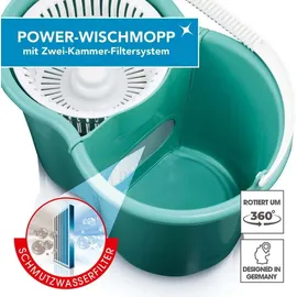 Clean Maxx Power-Wischmopp türkis