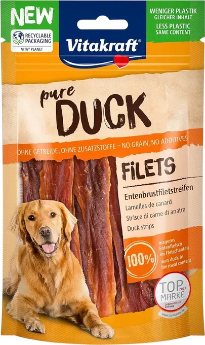 Vitakraft pure Duck Filets Entenbrustfiletstreifen 80 g