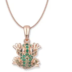 Seinerzeit SZA-3983-140 Damen-Kette Tom Green Frosch Roségoldfarben