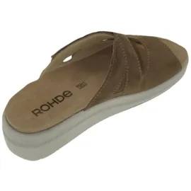 ROHDE Damen Pantolette Leder Glitzer Druck Strass Wechselfußbett Rivella 5729, Größe:38 EU,