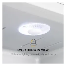 Klarstein Happy Hour Minibar 33 l 5-15°C 25 dB hoch Silber-Metallic