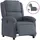 vidaXL Relaxsessel Elektrisch Samt 144,5 x 82 x 0 cm Dunkelgrau