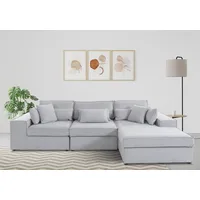 Raum.Id Ecksofa Florid L-Form«, 3 Teile, bestehend aus Modulen, viele Bezugsqualitäten, auch in Cord grau