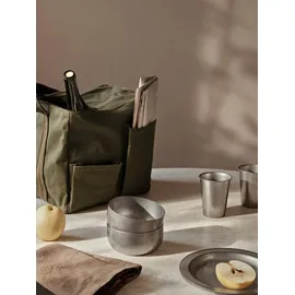 Ferm Living Tumbled Schale Silber 12,5 cm
