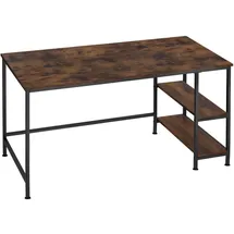 Tectake Ablage Holz 120 x 60 x 75,5 cm Dunkelbraun