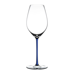 RIEDEL Glas Champagnerglas Fatto A Mano Champagne Dark Blue, Kristallglas weiß