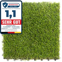 Floordirekt Terrassenfliese Grün 30 x 30 cm 11 St.