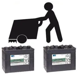 Ersatzakku für Kärcher Reinigungsmaschinen Gel Batterie 24V 105Ah (2 Stück)
