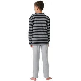 SCHIESSER Pyjama Nightwear Schwarz/Grau 140