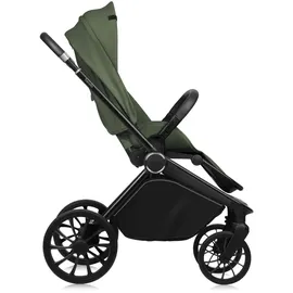 lionelo MIKA PLUS 2-in-1 Buggy 0-48 Monate bis 22 kg Babywanne bis 9 kg, Rückenlehne und Füße verstellbar, AiryDots,Dämpfung, 360° drehbare PU-Räder, XXL-Verdeck