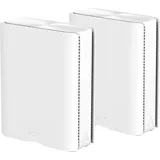 Asus ZenWiFi BQ16 BE25000 Weiß kombinierbarer Router Home Mesh WiFi 7 System 2er-Pack