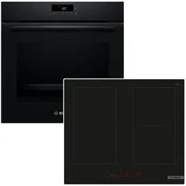 Bosch Backofen-Set Induktionskochfeld Pyrolyse Flexzone DirectSelect HomeConnect