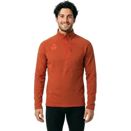 Ternua Momhill Fleece Mit Halbem Reißverschluss - Deep Ginger / Orange.Com - 2XL