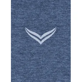 TRIGEMA Trainingsjacke TRIGEMA "TRIGEMA Raglanjacke", Herren, Gr. XXL, blau (jeans, melange), 100% Baumwolle, Jacken Trainingsjacke