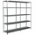 SCHULTE Regalwelt Anbauregal Stahl 200 x 200 x 50 cm silberfarben 10 Böden