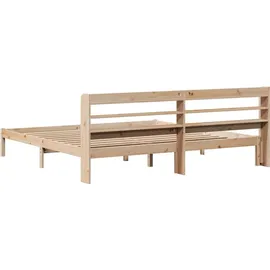 vidaXL Massivholzbett 180 x 200 cm Braun