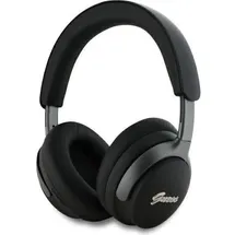 GUESS Wireless Kopfhörer mit Studio Sound PU Leder Script Logo ANC/ENC Black, GUBHC22PSFCSMK, Universal (GUBHC22PSFCSMK)