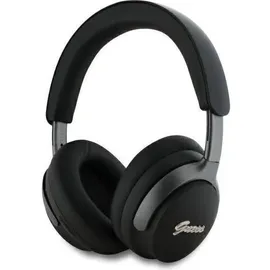 GUESS Wireless Kopfhörer mit Studio Sound PU Leder Script Logo ANC/ENC Black, GUBHC22PSFCSMK, Universal (GUBHC22PSFCSMK)