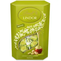 Lindt Schokolade LINDOR Kugeln Pistazie | 500 g | ca. 40 Kugeln Vollmilchschokolade mit zartschmelzender Pistazien Füllung im süßen Cornet | Pralinen Geschenk | Schokoladen Geschenk