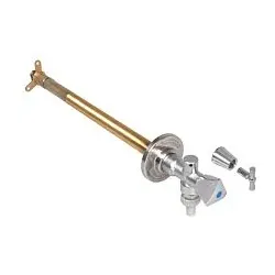Schlösser Frost-Tec Außenarmatur 0028151550001 1/2", Dreikantgriff, mit Steckschlüssel, für Rohbau, chrom