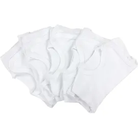 TupTam Baby Langarm Wickelbody 5er Pack, Jungen, Gr. 50 N-Gr, weiß, Obermaterial: 100% Baumwolle, CO., Bodys