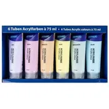 Stylex Pastell Acrylfarben 6 St. 75 ml Blau