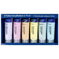 Stylex Pastell Acrylfarben 6 St. 75 ml Blau
