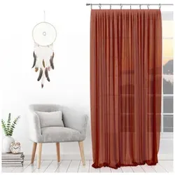 Soleil D'Ocre  Vorhänge SPIRIT  in Orange, 135x250 cm