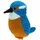 Trötsch Verlag Unsere Vogelwelt Plüsch Eisvogel 12 cm