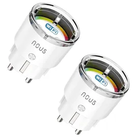 Nous A1 Smarte Steckdose Weiß 2 St.