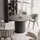 idohome Esstisch 160 x 77 x 120 cm schwarz