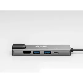 Equip 133489 USB-C 5-in-1-Multifunktionsadapter, HDMI , Gigabit LAN, USB 3.2 GEN1, 100W USB PD