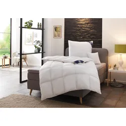Daunenbettdecke SPESSARTTRAUM "Exklusiv, Bettdecken für Sommer und Winter, Decke", weiß, B:155cm L:220cm, Bezug: 100% Baumwolle. Füllung: 100% Daunen, Bettdecken, 5 Wärmeklassen & 8 Größen, Bestseller