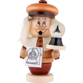 Christian Ulbricht Räuchermann Miniwichtel Schneekugelbauer 14 cm beige