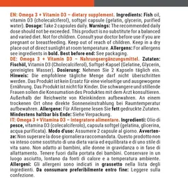 GymBeam Omega 3 + Vitamin D3 Kapseln 90 St.