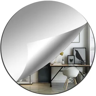 DARENYI 30cm Spiegel Rund Acrylic Runder Spiegel Spiegelfliesen Selbstklebend Spiegel zum Kleben Flexibler Spiegel Groß Wandspiegel für Badezimmer, Waschtisch, Wohnzimmer, Schlafzimmer