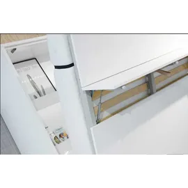 yourhouse24 Wandklappbett Bed Concept 180x200 Schrankbett Vertikal Gästebett Weiß - Weiß