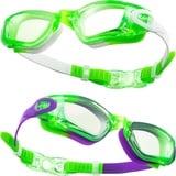 CAPAS Schwimmbrille Kinder, 2er Pack Wasserdicht Anti-Beschlag Anti-UV Wasser Pool Schwimmen Klasse Brillen für Jungen Mädchen von 4–12 Jahren (Sprinkles Rainbow Series #02)