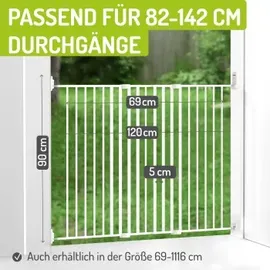 Bomi Treppenschutzgitter Maja 69-142 cm Weiß