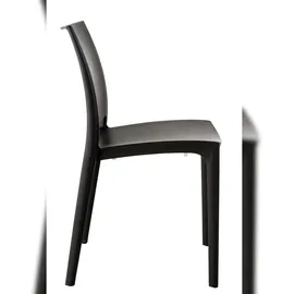 CLP Maya Gartenstuhl 44 x 44 x 81 cm schwarz 4 St.