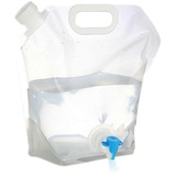 Shuangliao Wasserkanister Faltbar, Faltbarer Wasserbehälter, 5L/10L Faltbarer Wasserkanister Mit Dichtem Deckel, Faltkanister Wasserbeutel Für Outdoor, Camping, Grill, Haushalt, Picknick